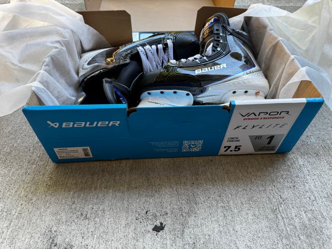 Bauer Vapor Flylite Hockey Skates 7.5 Fit 1 (New)