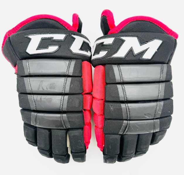 NHL Chicago Blackhawks CCM HG97 Hockey Gloves-14"-Single Layer Palms