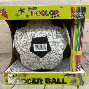 Franklin 30311W I-Color Sports Mini Soccer Ball & 10 Washable Colors
