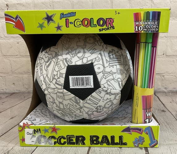 Franklin 30311W I-Color Sports Mini Soccer Ball & 10 Washable Colors