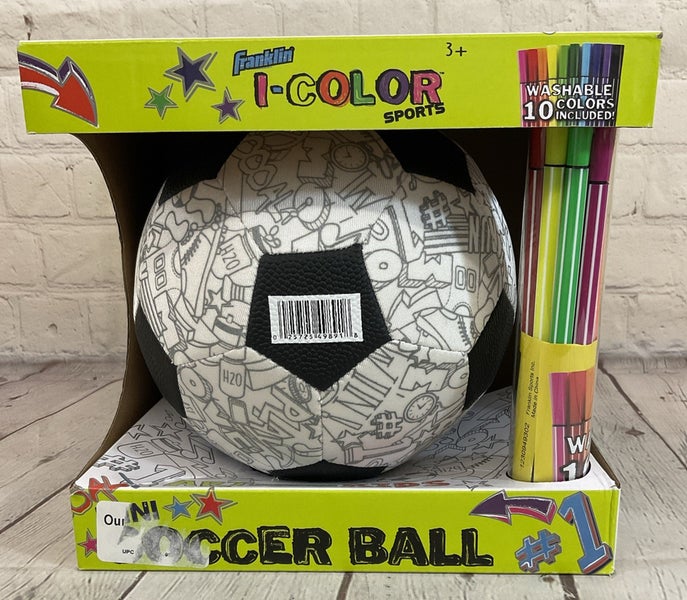 Franklin 30311W I-Color Sports Mini Soccer Ball & 10 Washable Colors
