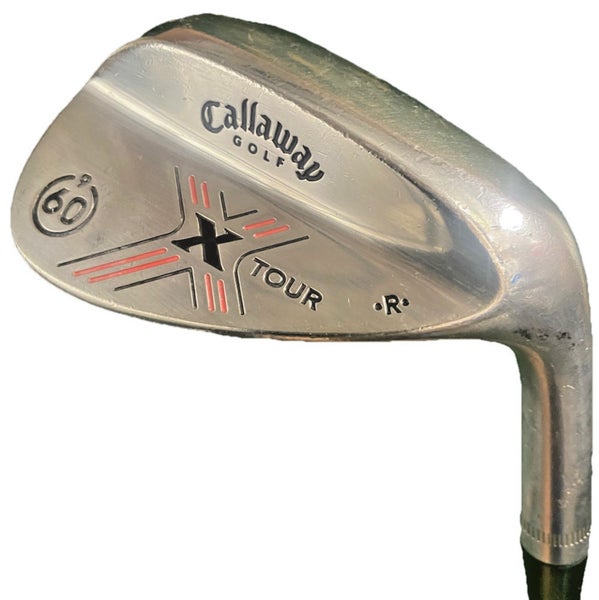 Callaway X Tour Forged Chrome Lob Wedge 60*9 RH S300 Stiff Steel 35" Cord Grip