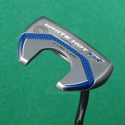 Odyssey White Hot RX V-Line Fang Double-Bend 35" Putter Golf Club w/ Headcover