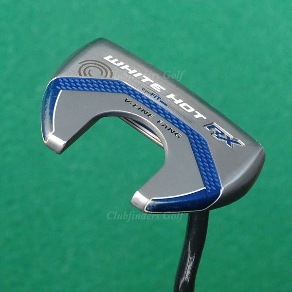 Odyssey White Hot RX V-Line Fang Double-Bend 35" Putter Golf Club w/ Headcover