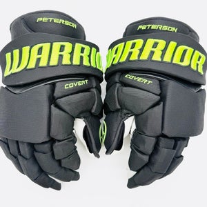 New Dallas Stars BLACKOUT Warrior QR Edge Hockey Gloves-14"-Single Layer Palms-Custom Cuff