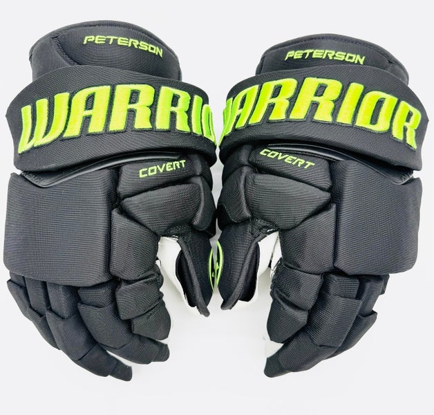 New Dallas Stars BLACKOUT Warrior QR Edge Hockey Gloves-14"-Single Layer Palms-Custom Cuff