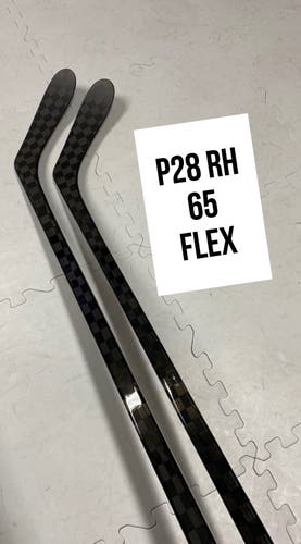 Senior(2x)Right P28 65 Flex 66” PROBLACKSTOCK Unbranded Blackouts Pro Stock Nexus Hockey Sticks