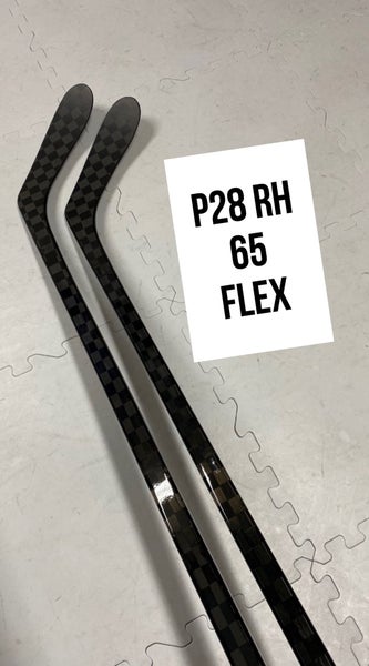 Senior(2x)Right P28 65 Flex 66” PROBLACKSTOCK Unbranded Blackouts Pro Stock Nexus Hockey Sticks