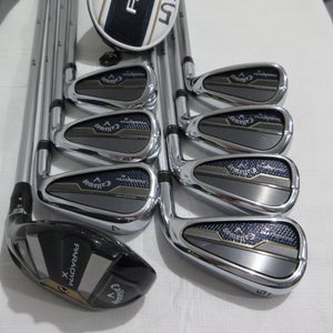 Callaway Paradym X Iron Set - 5H, 6-PW, AW, GW- Senior Flex Graphite - NEAR MINT