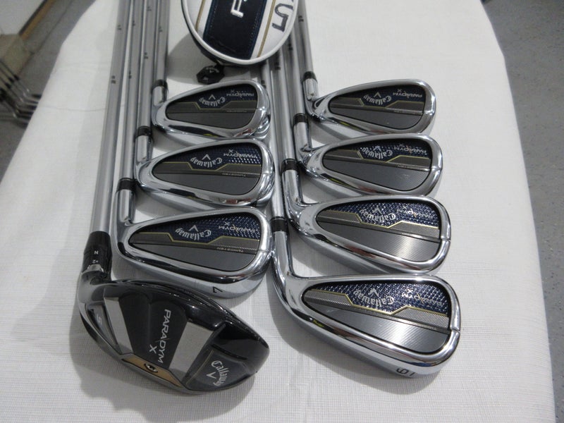 Callaway Paradym X Iron Set - 5H, 6-PW, AW, GW- Senior Flex Graphite - NEAR MINT