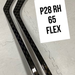 Senior(2)Right P28 65 Flex 63” ProBlackStock™ Unbranded Blackouts Pro Stock Nexus Hockey Sticks