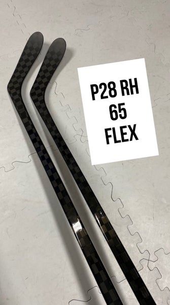 Senior(2)Right P28 65 Flex 63” PROBLACKSTOCK Unbranded Blackouts Pro Stock Nexus Hockey Sticks