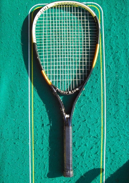 Unique Pro Select Power Kick 100 Graphite Racquet OS 107 4 1/2 Strung 16x21 EXCL