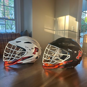 Princeton Lacrosse Helmet Bundle: Black and White STX Rivals