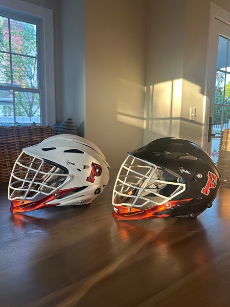 Princeton Lacrosse Helmet Bundle: Black and White STX Rivals