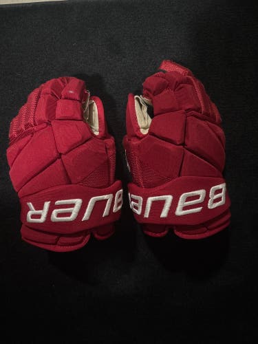 Used Bauer X Red Wings gloves