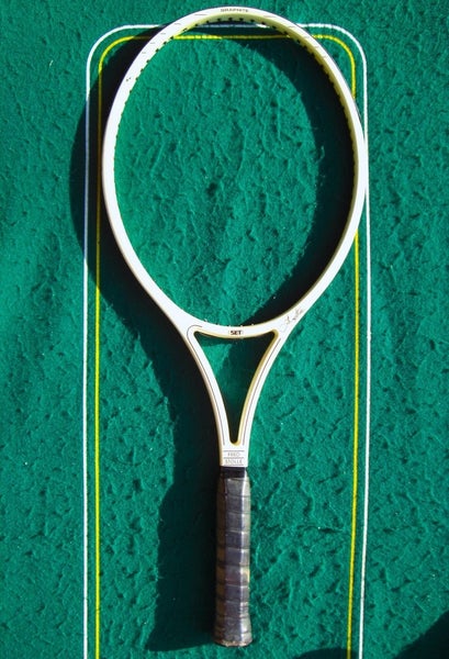 Unique 1986 SET Fred Stolle Graphite Racquet OS 110 4 5/8 Unstrung 16x19 EXCL