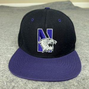 Northwestern Wildcats Hat Cap Snap Back NCAA Basketball Mens College Blockhead
