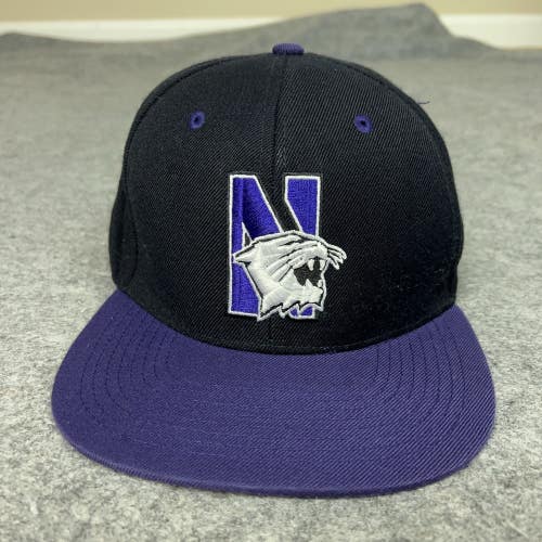 Northwestern Wildcats Hat Cap Snap Back NCAA Basketball Mens College Blockhead