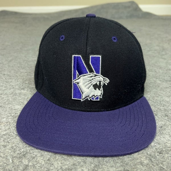 Northwestern Wildcats Hat Cap Snap Back NCAA Basketball Mens College Blockhead