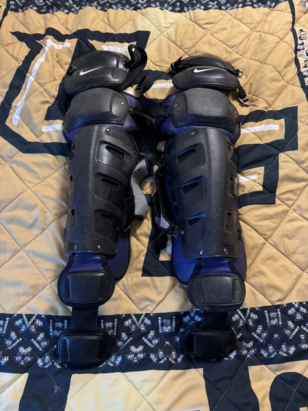 Nike Vapor Pro Catchers Leg Guards Black/Purple 15”
