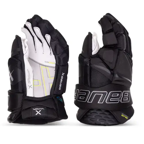 New Bauer Vapor Hyperlite Senior Black Gloves 14"
