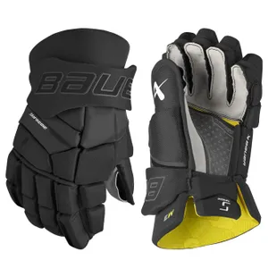 New Bauer Supreme M3 Senior Black Gloves 14"