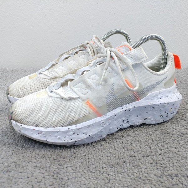 Nike Crater Impact Womens Size 7 Running Shoes White Sneakers CW2386-100