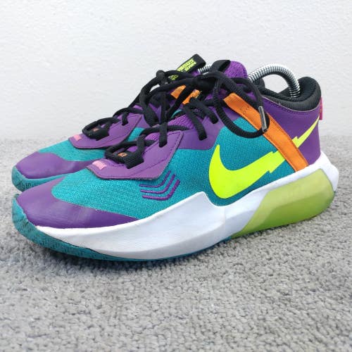 Nike Zoom Crossover Kids Basketball Shoes Size 6Y Purple Teal Lace Up Sneakers