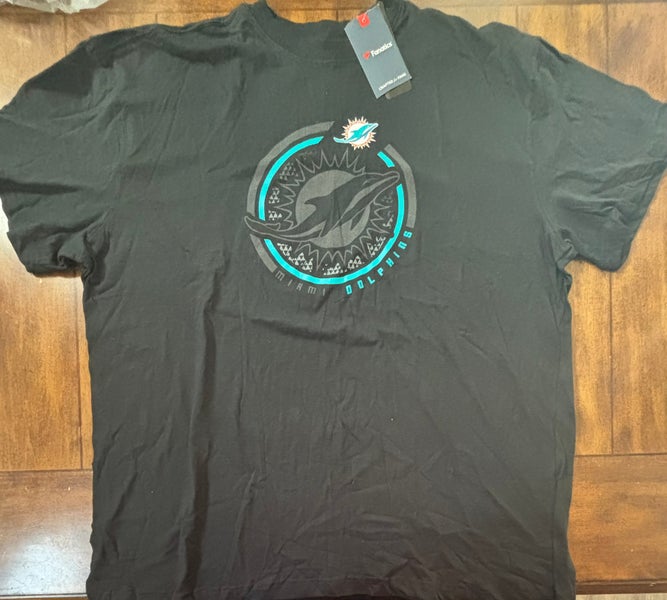 Miami Dolphins Black Graphic T-Shirt Adult 3 XL NWT