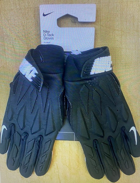 Nike D-Tack 7.0 Football Lineman Padded Gloves, Black, Large $70.00!!
