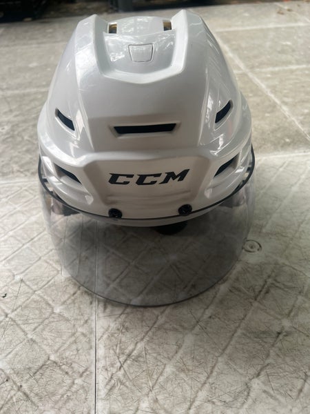 White Medium CCM Tacks 310 Helmet