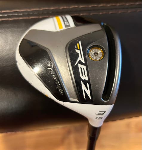 Men's TaylorMade RocketBallz RBZ Stage 2 Right Handed Fairway Wood Regular Flex 3 Wood (Used)