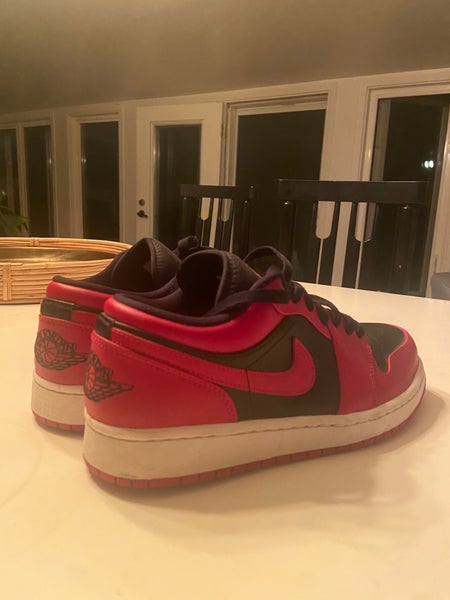 Red Unisex Adult Size M 8.5 (W 9.5) Air Jordan Jordan 1 Low Shoes (Used)