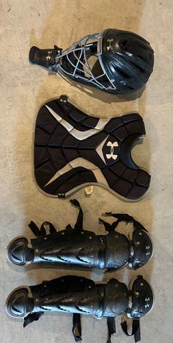 Under Armour Catcher's Set With Rawlings Rolling Bag(Used)