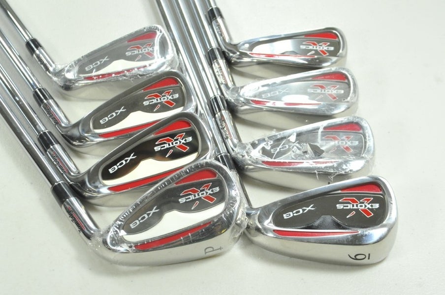 Tour Edge Exotics XCG 3-PW Iron Set Stiff Flex Right DG S300 Steel NOS # 198193