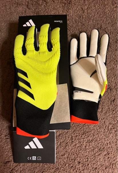 Adidas Predator GL Pro PC Goalkeeper Gloves Yellow/Black/Solred Size 11.5 IQ4024