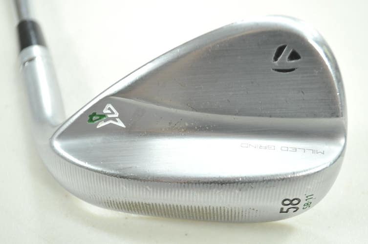 TaylorMade Milled Grind 4 Satin 58*-11 Wedge Right DG 115g Wedge Steel # 191749