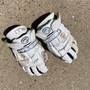 Maverik M3 White Lacrosse Gloves