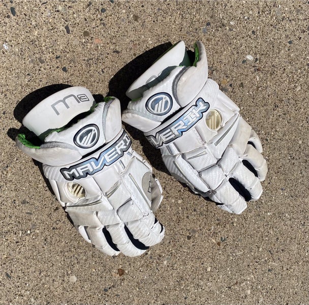 Maverik M3 White Lacrosse Gloves