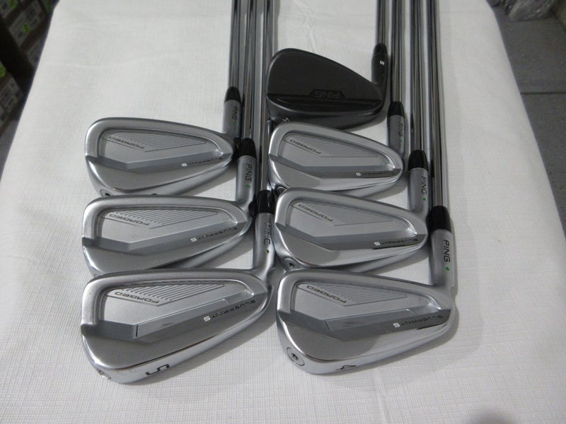 Lefty Ping Blueprint S Iron Set - 4-PW - Extra Stiff Steel Green Dot +0.5" Long