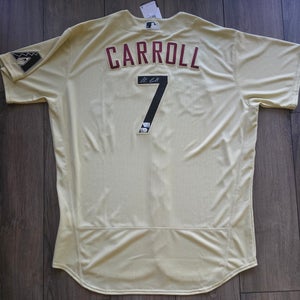 Authentic Arizona Diamondbacks Corbin Carroll Signed City Connect Nike Flex Base Jersey 52 NWT