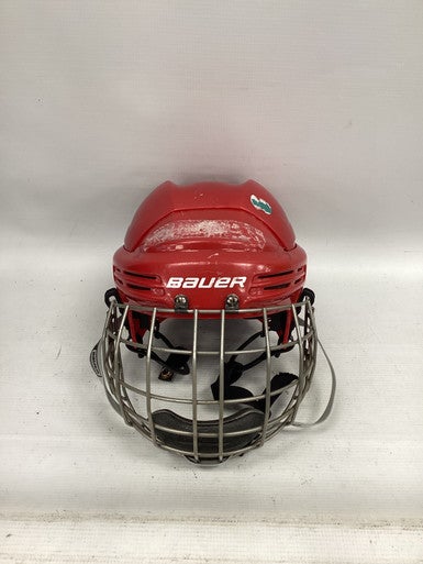 Used Bauer LEARN TO SKATE Helmet Cage Combo Red S/M 11851-S000034644