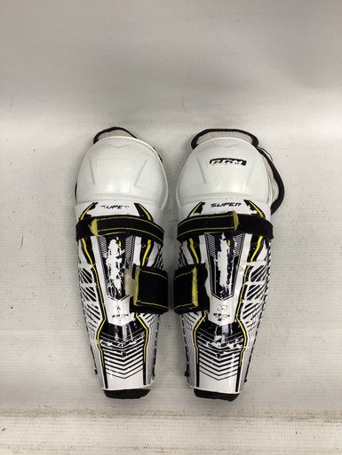 Used CCM SUPER TACKS Youth Shin Guards White 9" 11851-S000034642