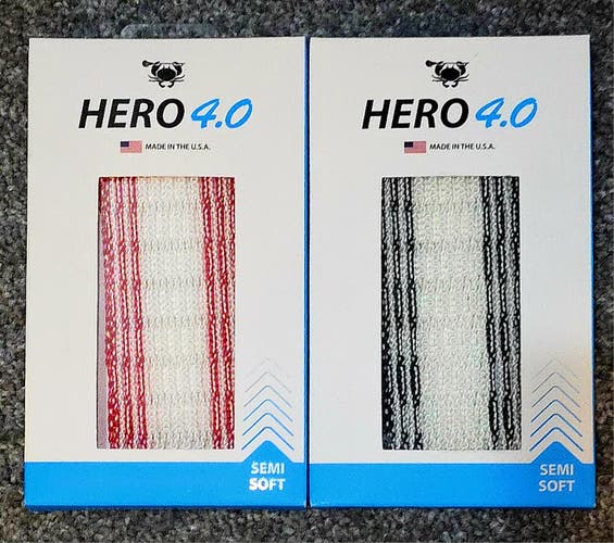(2) BRAND NEW PIECES OF ECD HERO 4.0 MESH ☆☆ RED & BLACK STORM STRIKER --- SEMI-SOFT ☆☆