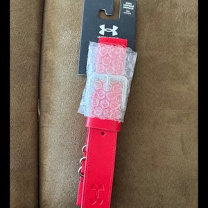 Lot of 5 New - red youth under armor baseball pants belt