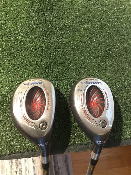 Simon Golf Siomac Powersphere Hybrids Set (21* H & 24* H) Mens Flex Graphite
