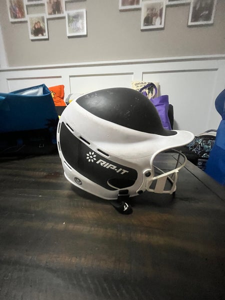 RIP-IT Black & White Softball Helmet – Youth Girls