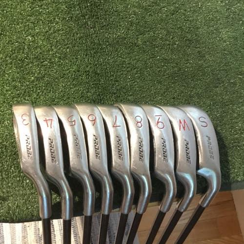 Probe Golf 20/20 Custom MS Irons Set (3-PW-SW) Stiff Comp Pro Graphite Shafts