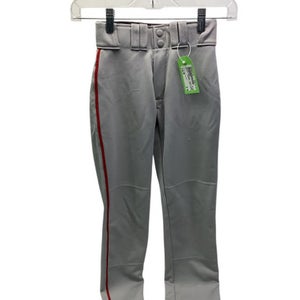 Used Easton BASEBALL PANTS GRAY/RED BB/SB Pant Boys Grey And Red SM 11347-S000251170